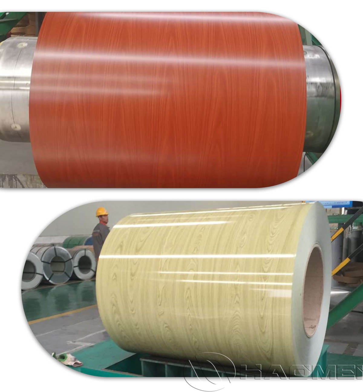Wood grain aluminum coils