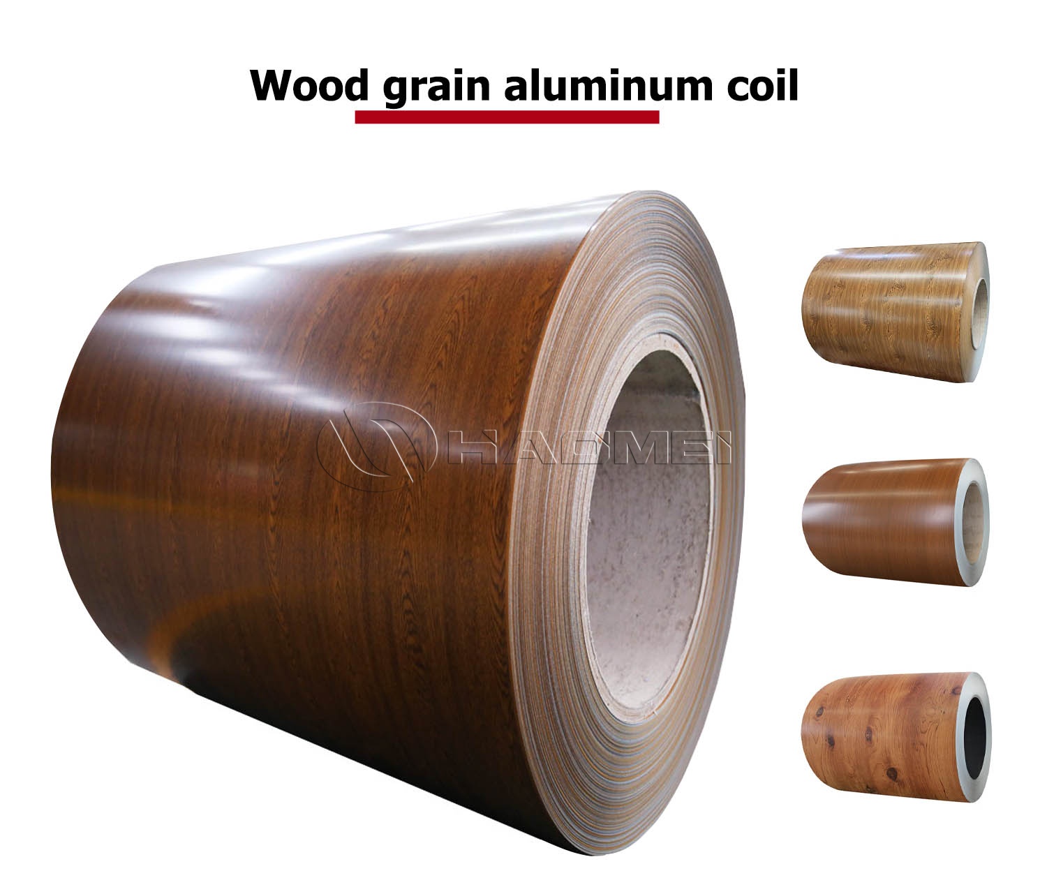Wood grain aluminum coil