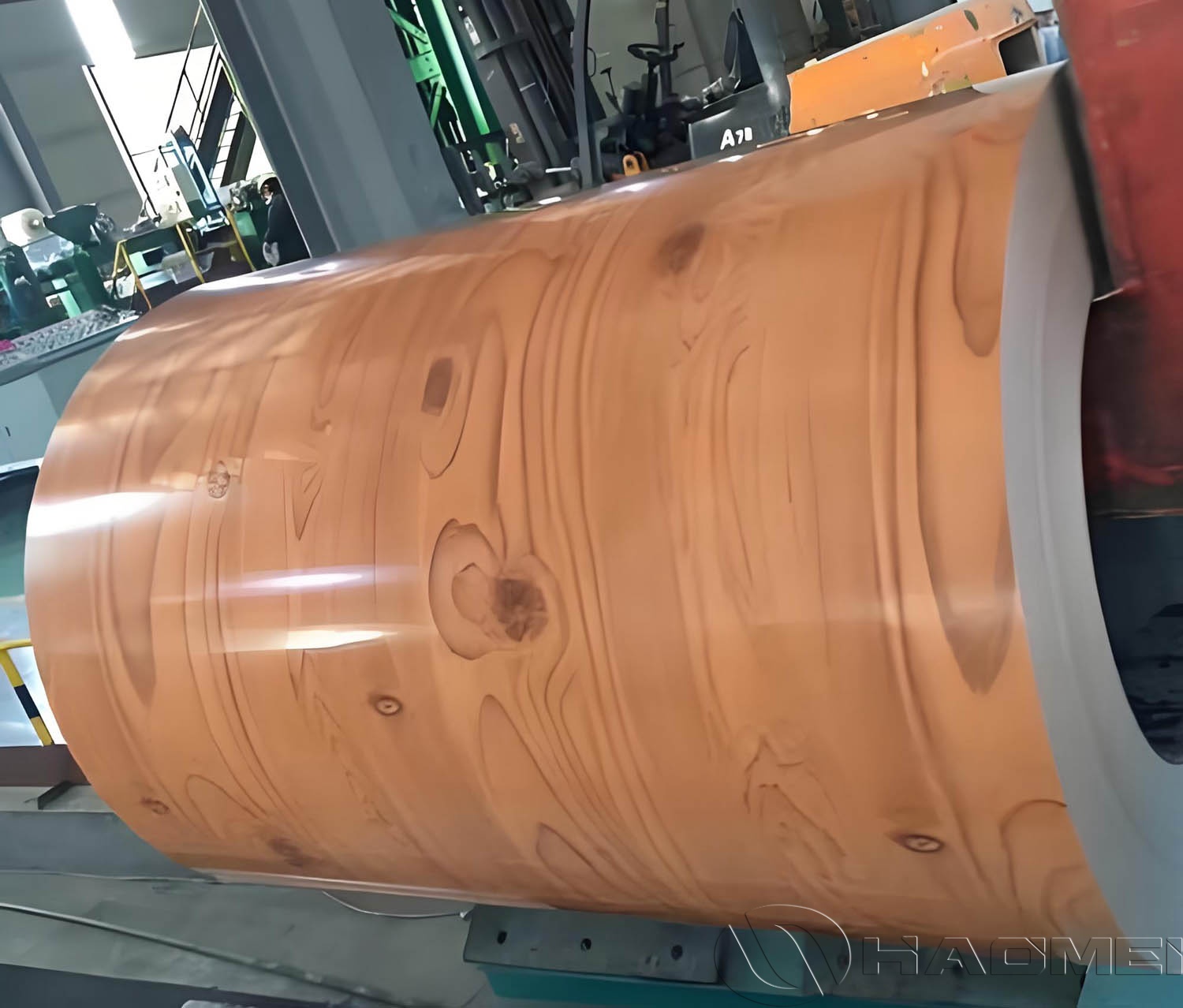Wood grain aluminum coil