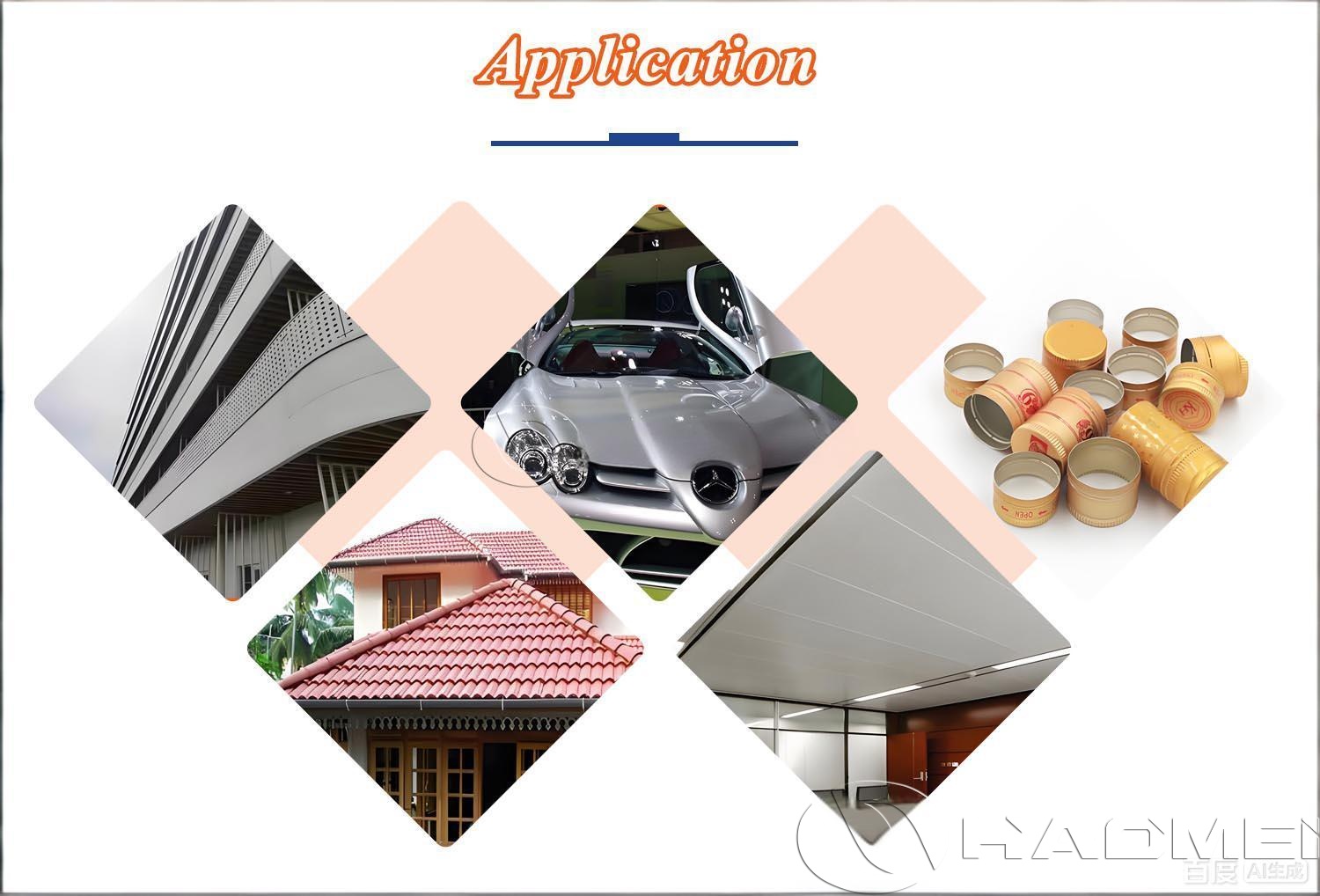 color coated aluminum coil application