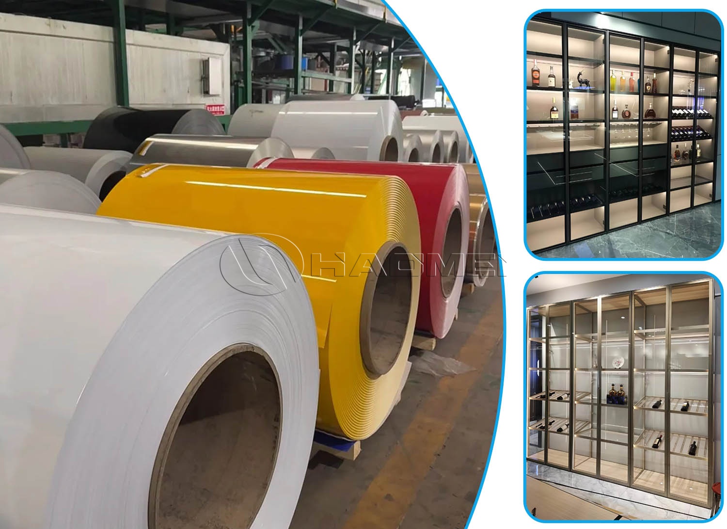 3004 PE / PVDF Color-Coated Aluminum Coil for Shopping Mall Display Cabinets